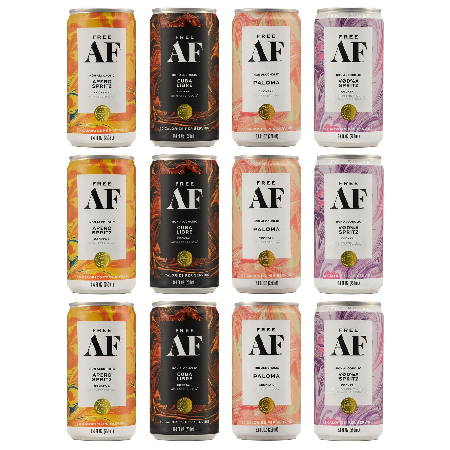 FREE AF VARIETY PACK 12 pack