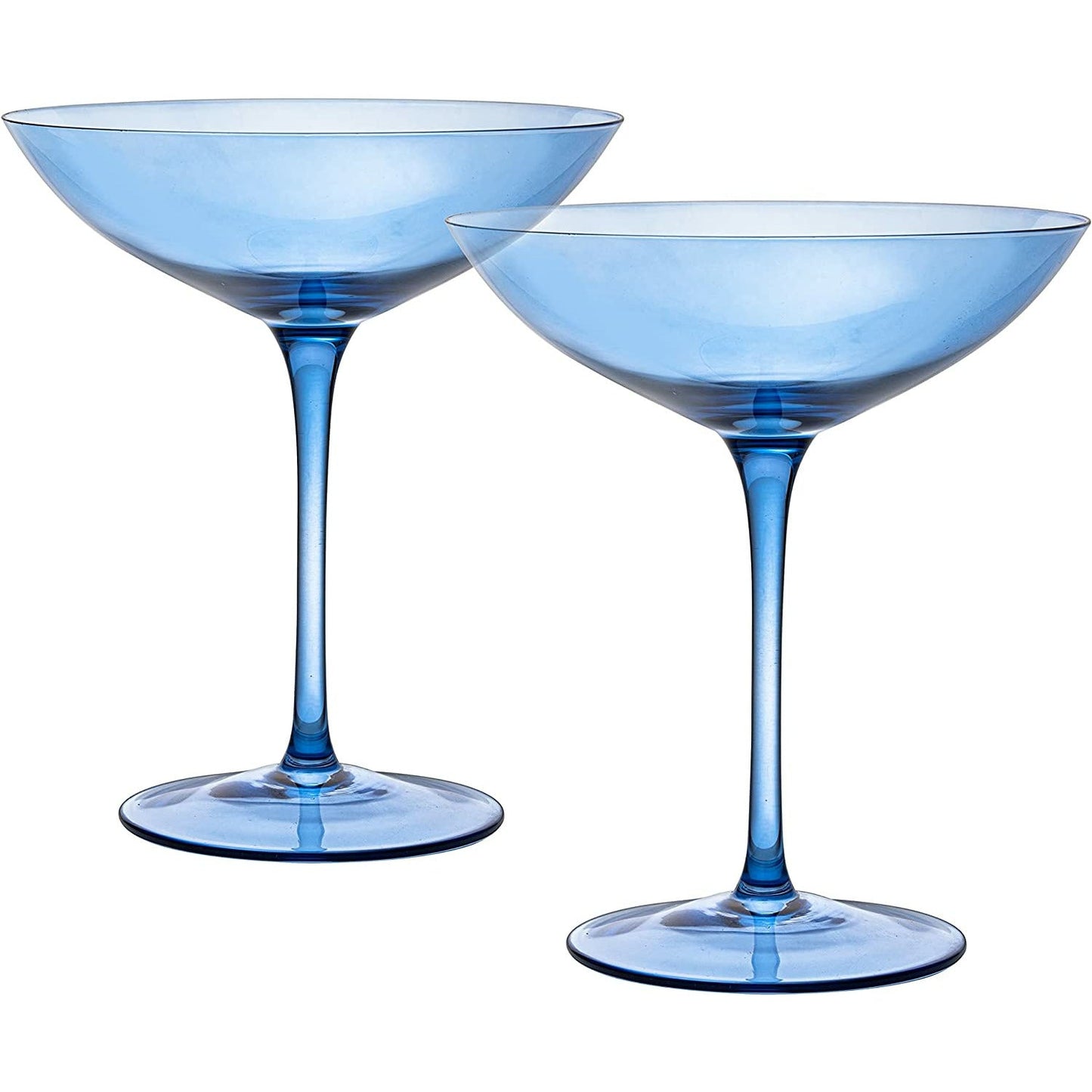 Champagne Coupes 12 oz Set Of 2 (Cobalt Blue)