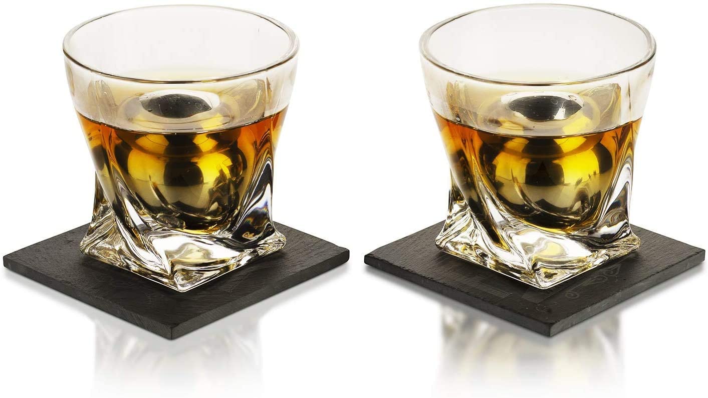 Luxurious Whiskey Stones & Glasses Gift Set