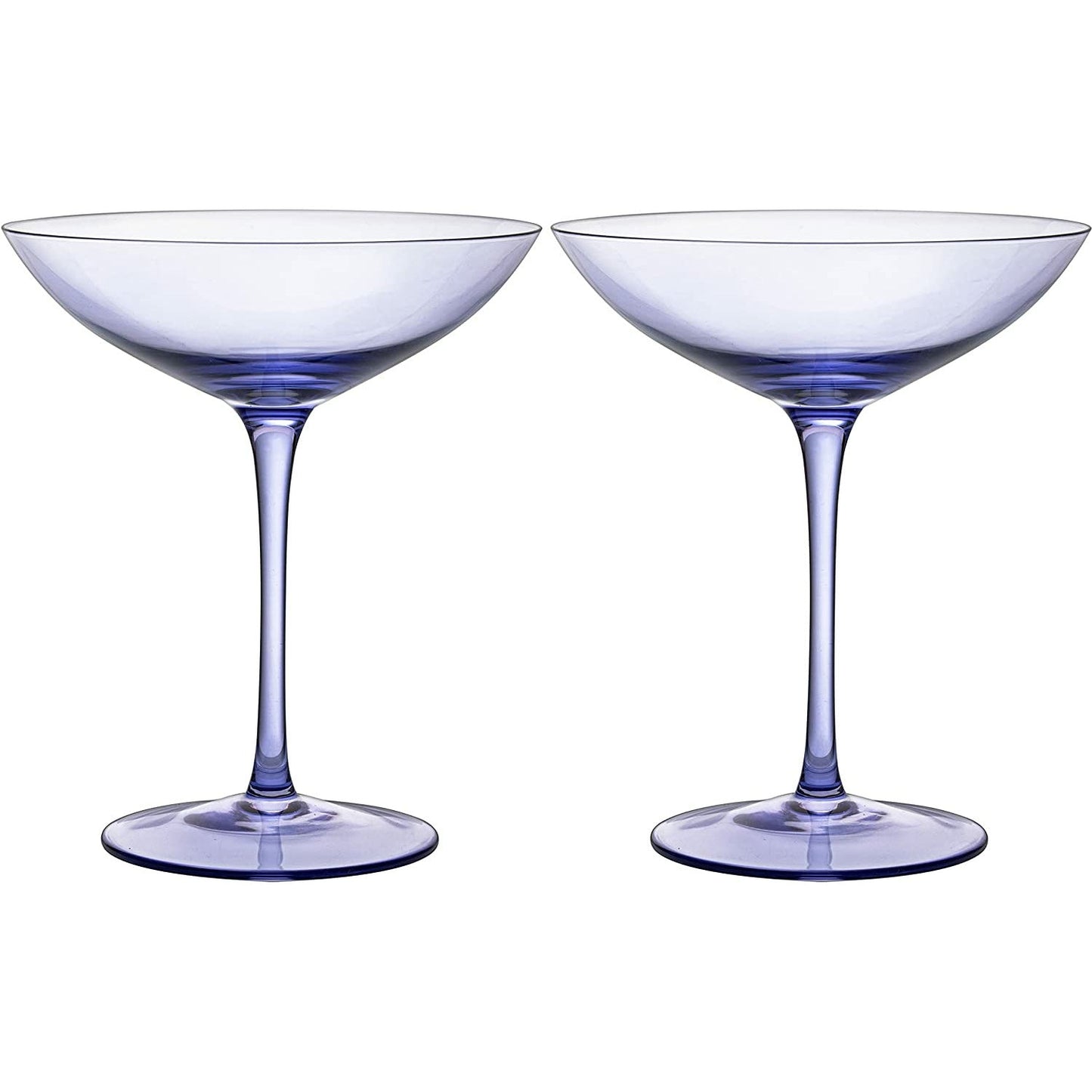 Champagne Coupes 12 oz Set Of 2 (Lavender)