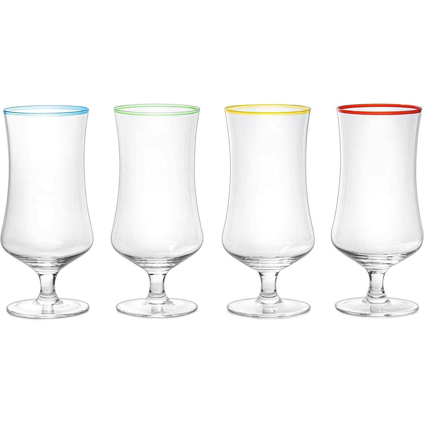 Pina Colada Hurricane Glasses 14 oz Set Of 4