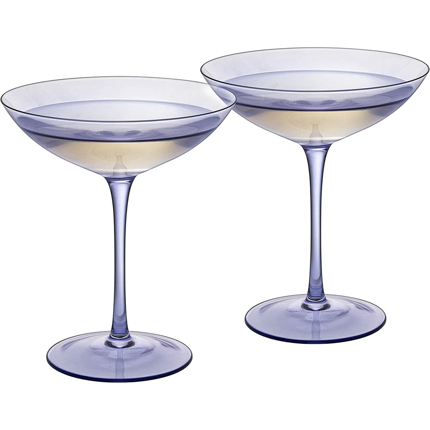 Champagne Coupes 12 oz Set Of 2 (Lavender)