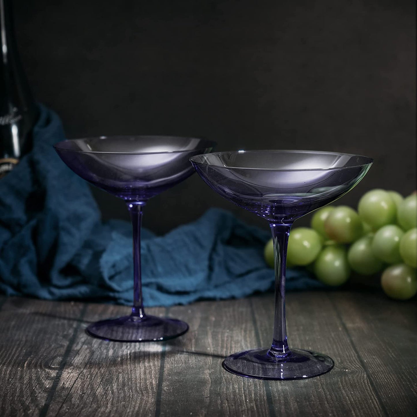 Champagne Coupes 12 oz Set Of 2 (Lavender)