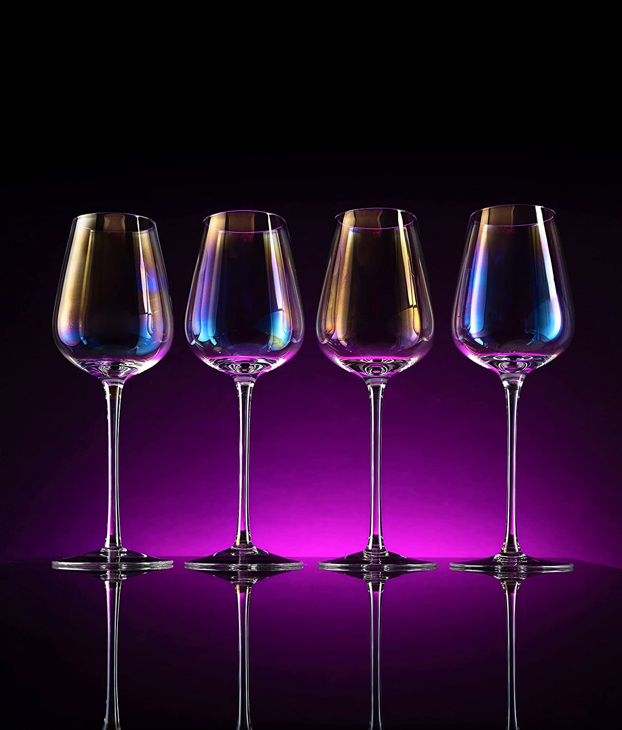 Iridescent Luster Large Radiance Wine Glasses
