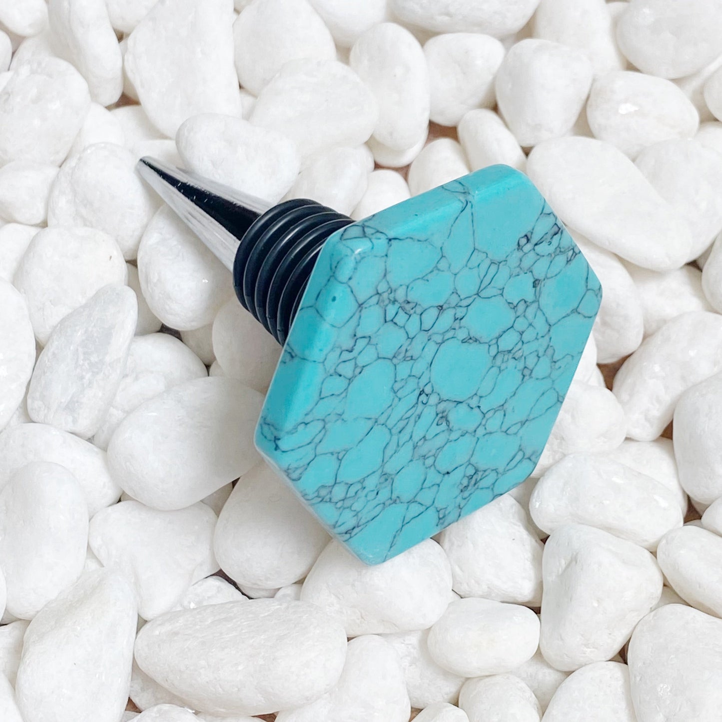 Soho Lounge Hexagon Stone Wine Stopper