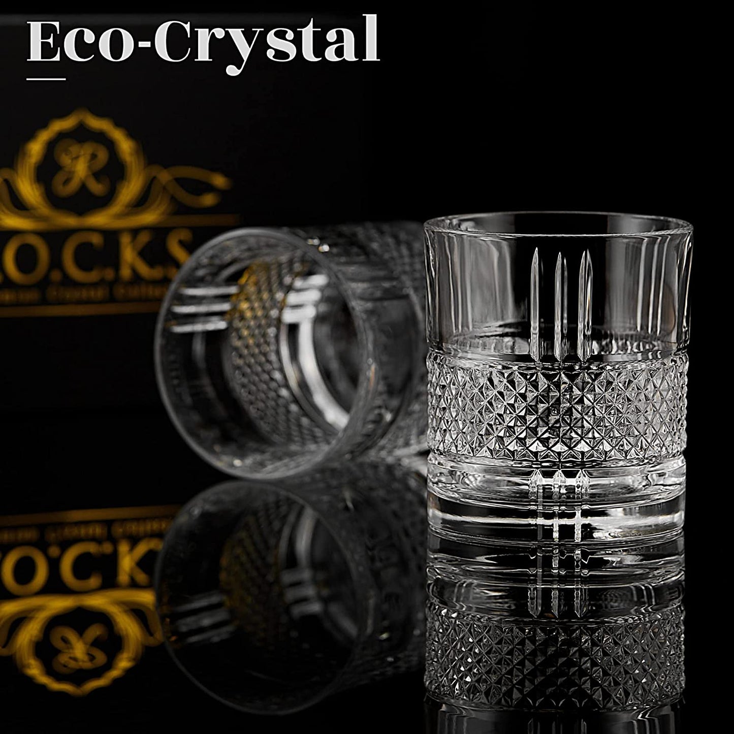 R.O.C.K.S. Whiskey Chilling Stones Eco Crystal