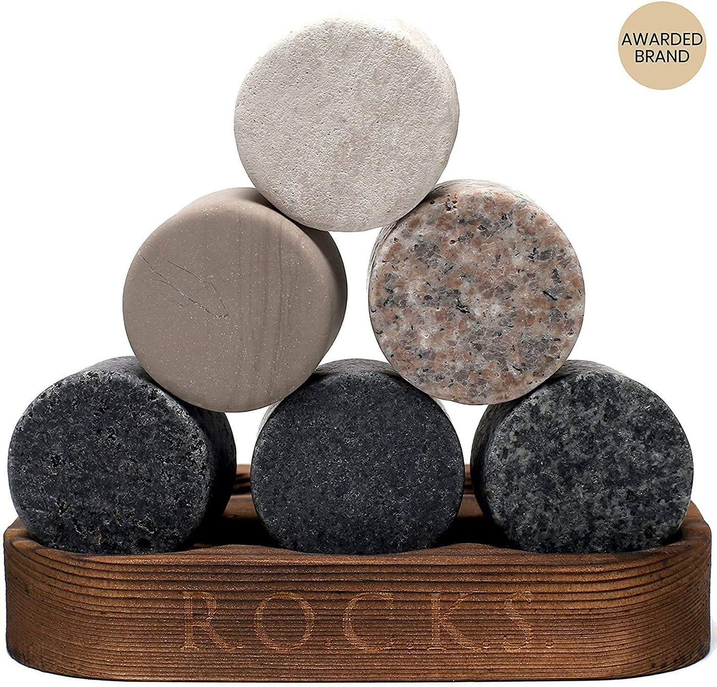 R.O.C.K.S. Whiskey Chilling Stones The Connoisseur's - Monarch Glass Edition