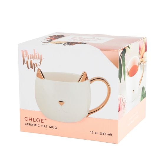 White Cat Mug With Message Inside