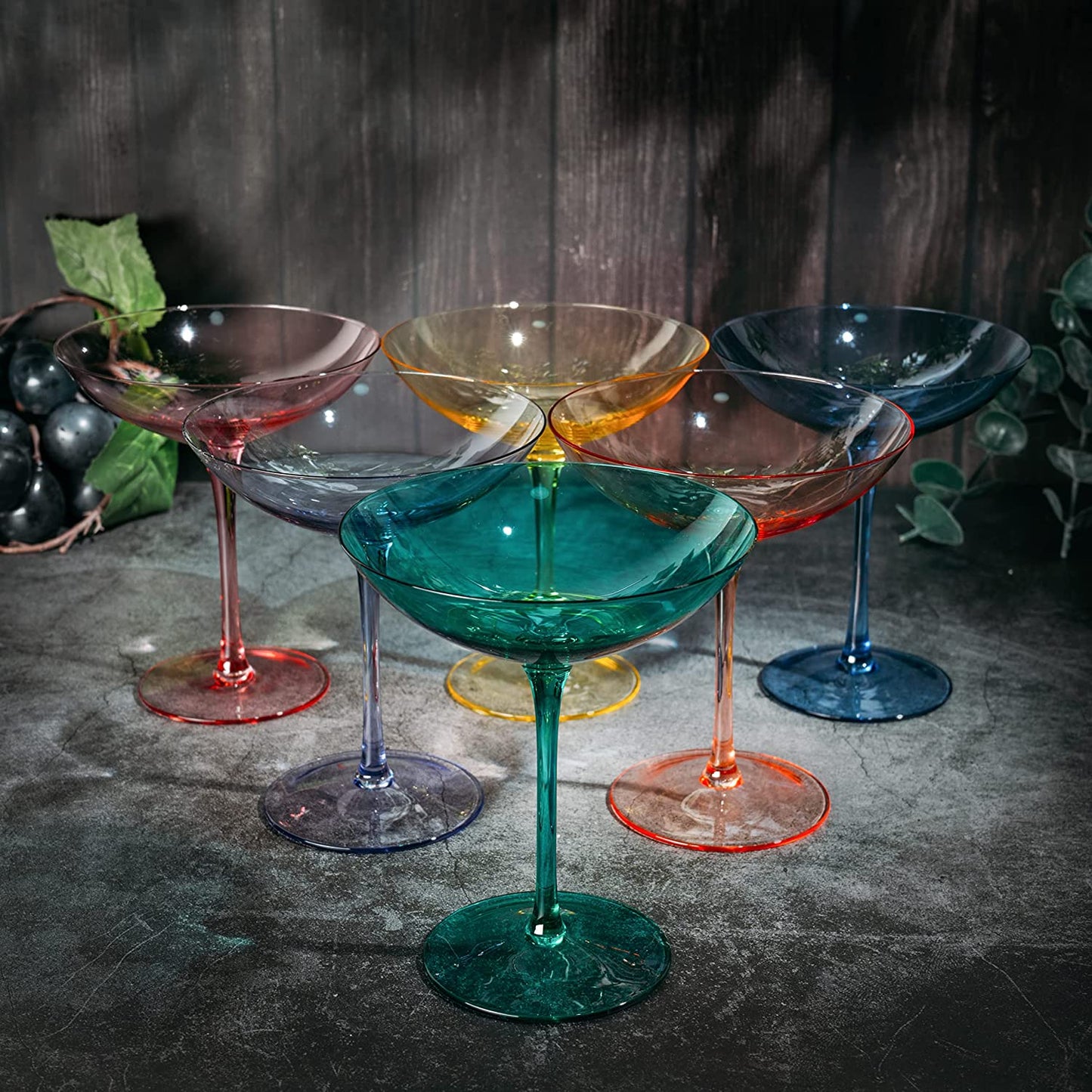 Champagne Coupes 12 oz Set Of 6