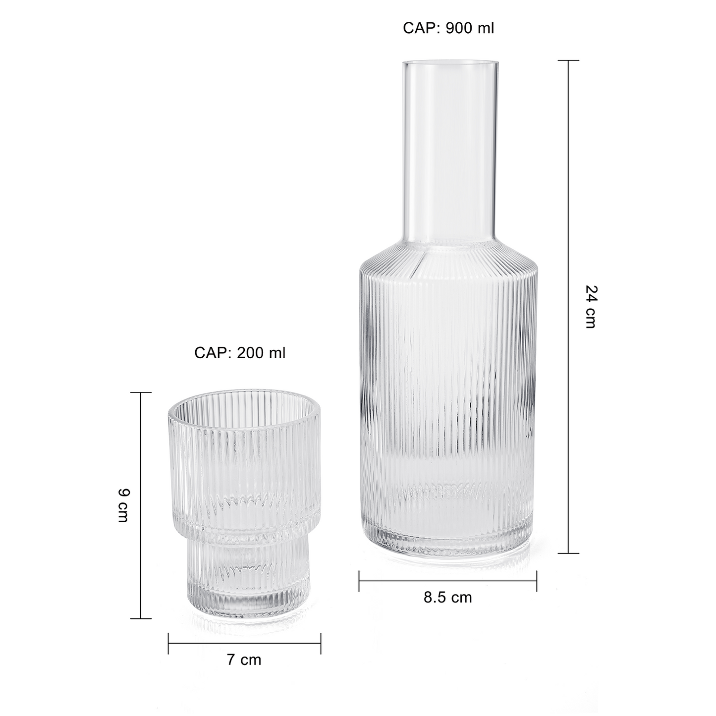 Water Carafe & Tumbler Set 2-Piece Set