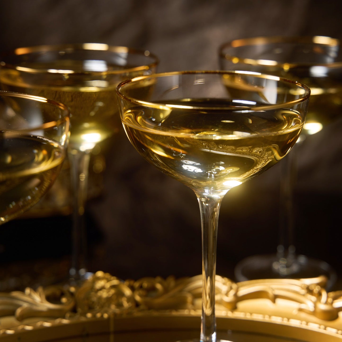 Coupe Cocktail Glasses 7 oz Set Of 2