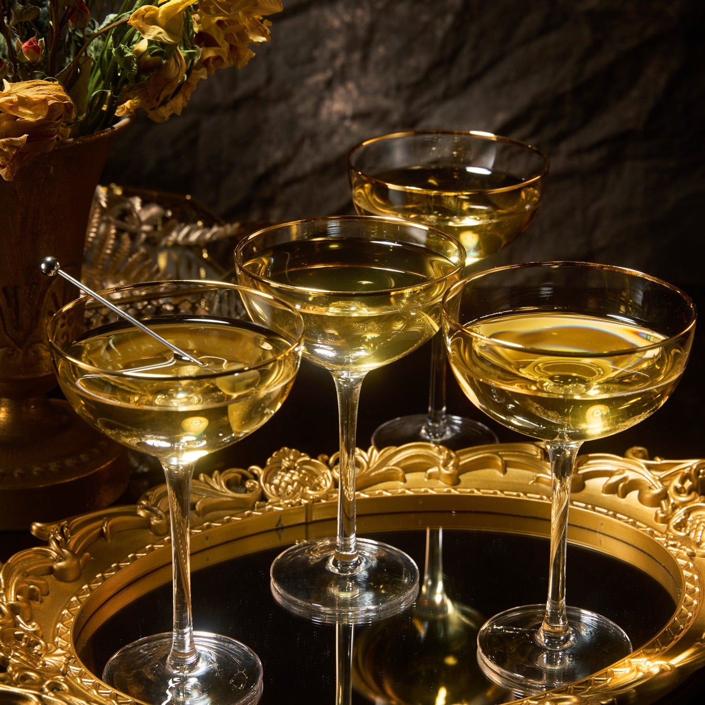 Coupe Cocktail Glasses 7 oz Set Of 2