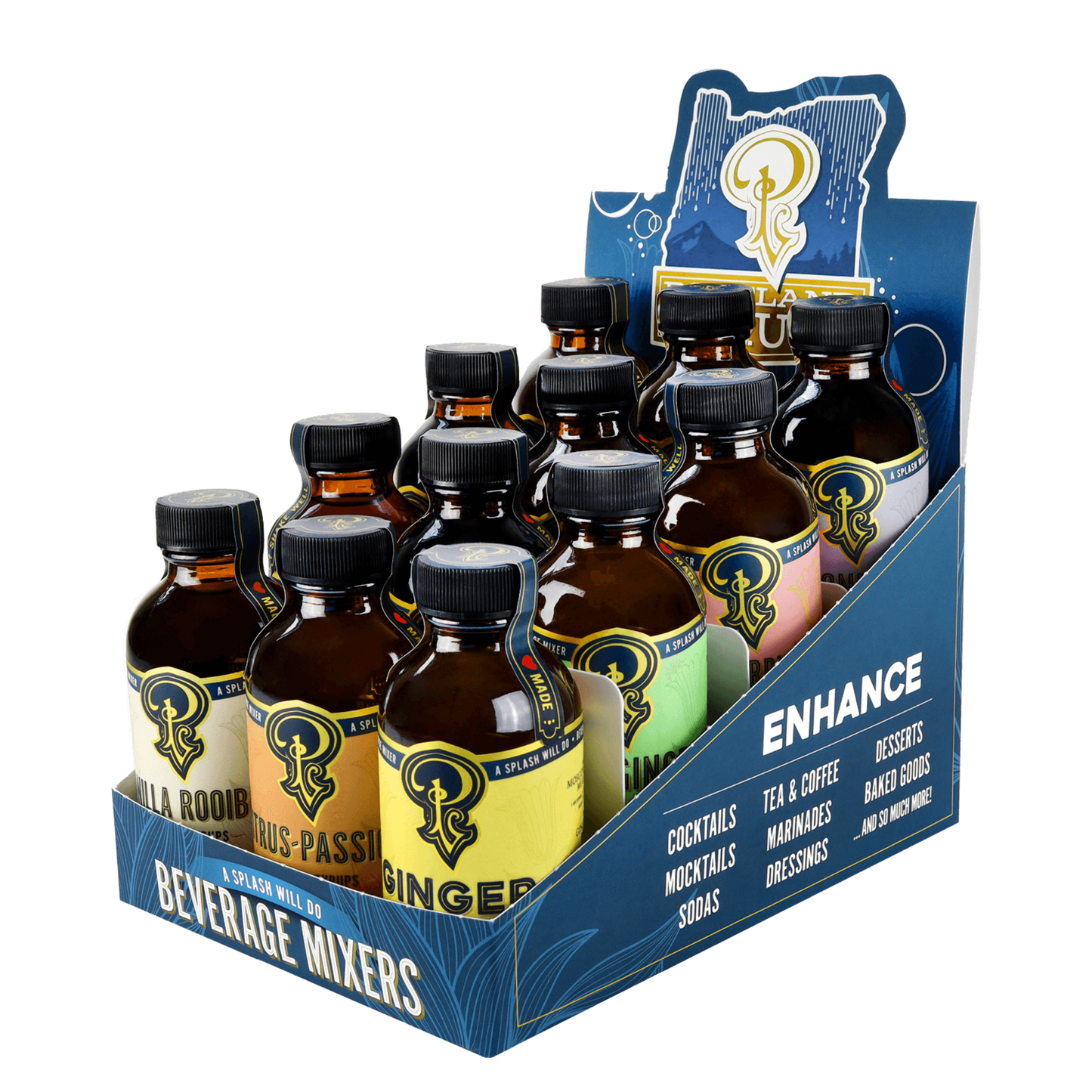 Portland Syrups Sample 12 Pack of 3.4 oz Bottles