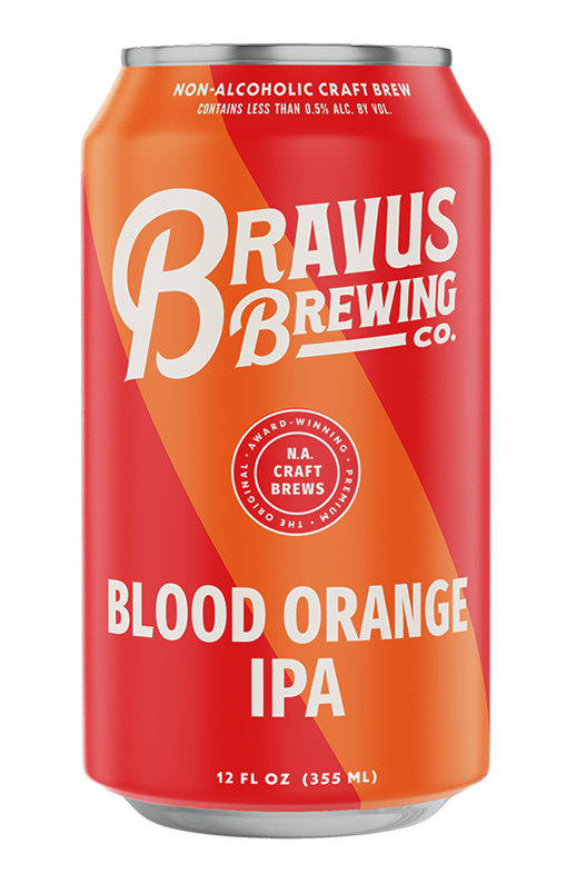 Blood Orange IPA by Bravus Brewing Company