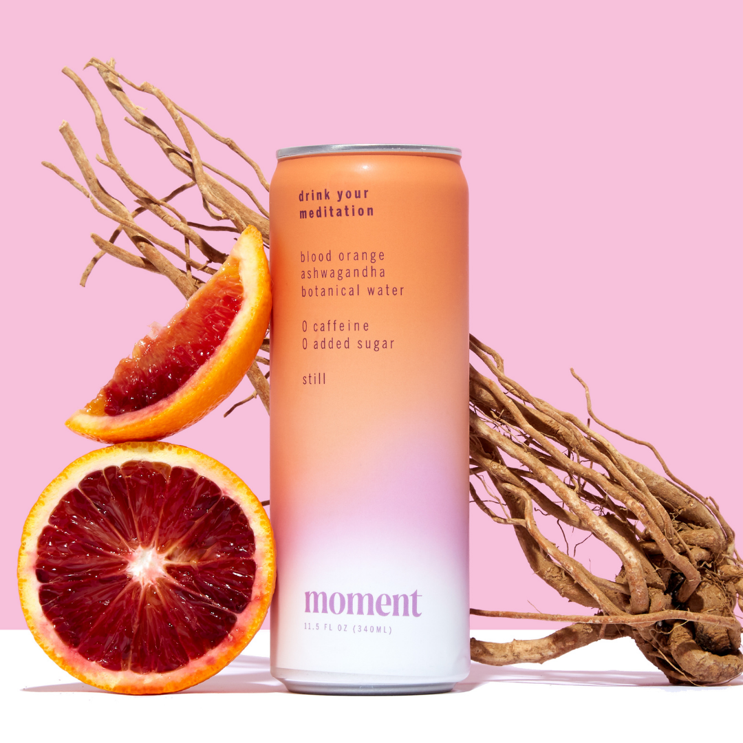 Moment Blood Orange Adaptogen Drink 12 Pack -Drink Your Meditation