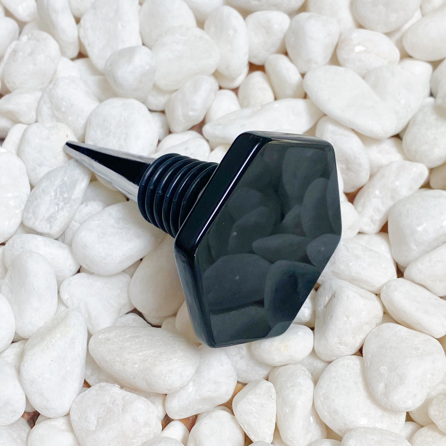 Soho Lounge Hexagon Stone Wine Stopper