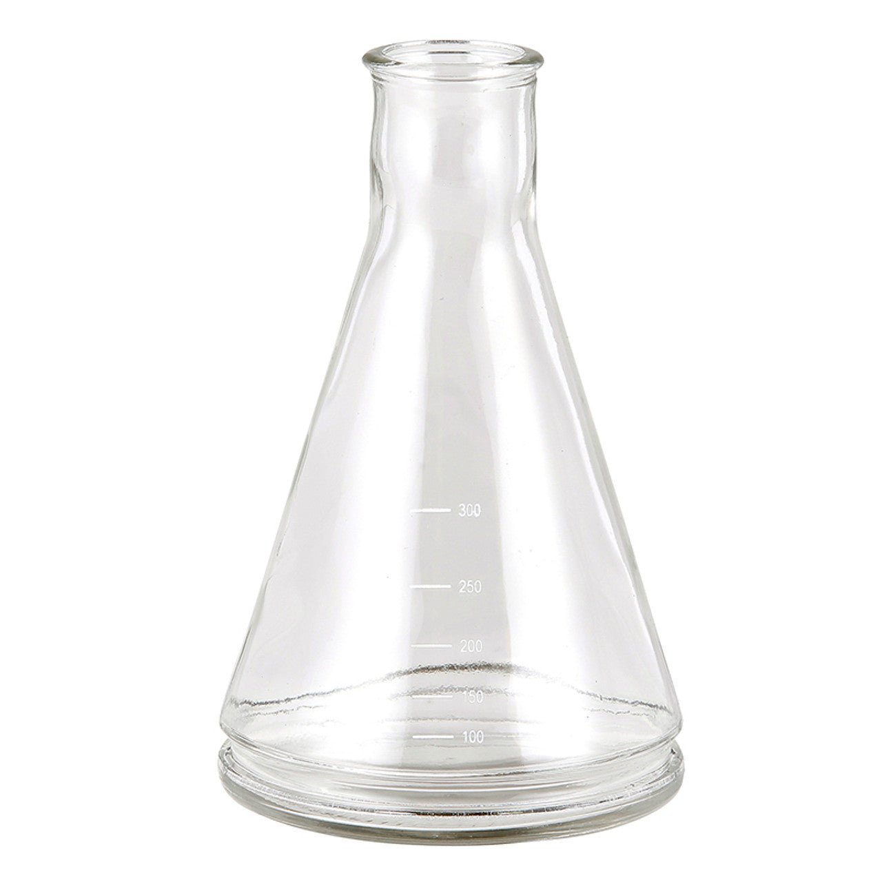 Glass Beaker Vase Trio Set | With Wood Tray by The Bullish Store