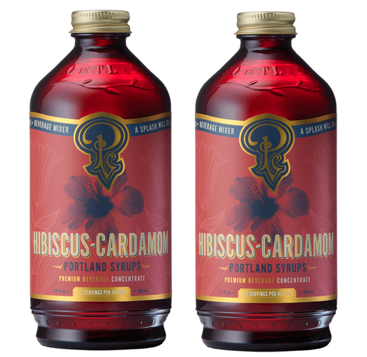 Portland Syrups Hibiscus Cardamom Syrup 2 Pack