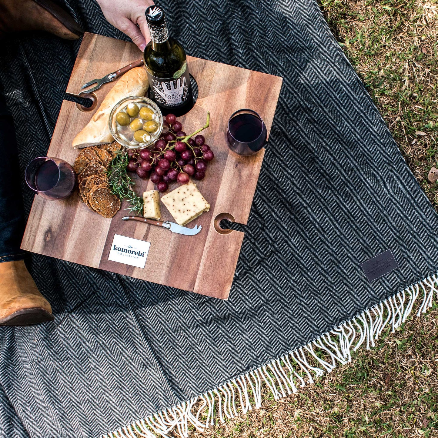 Portable Folding Picnic Table by Komorebi