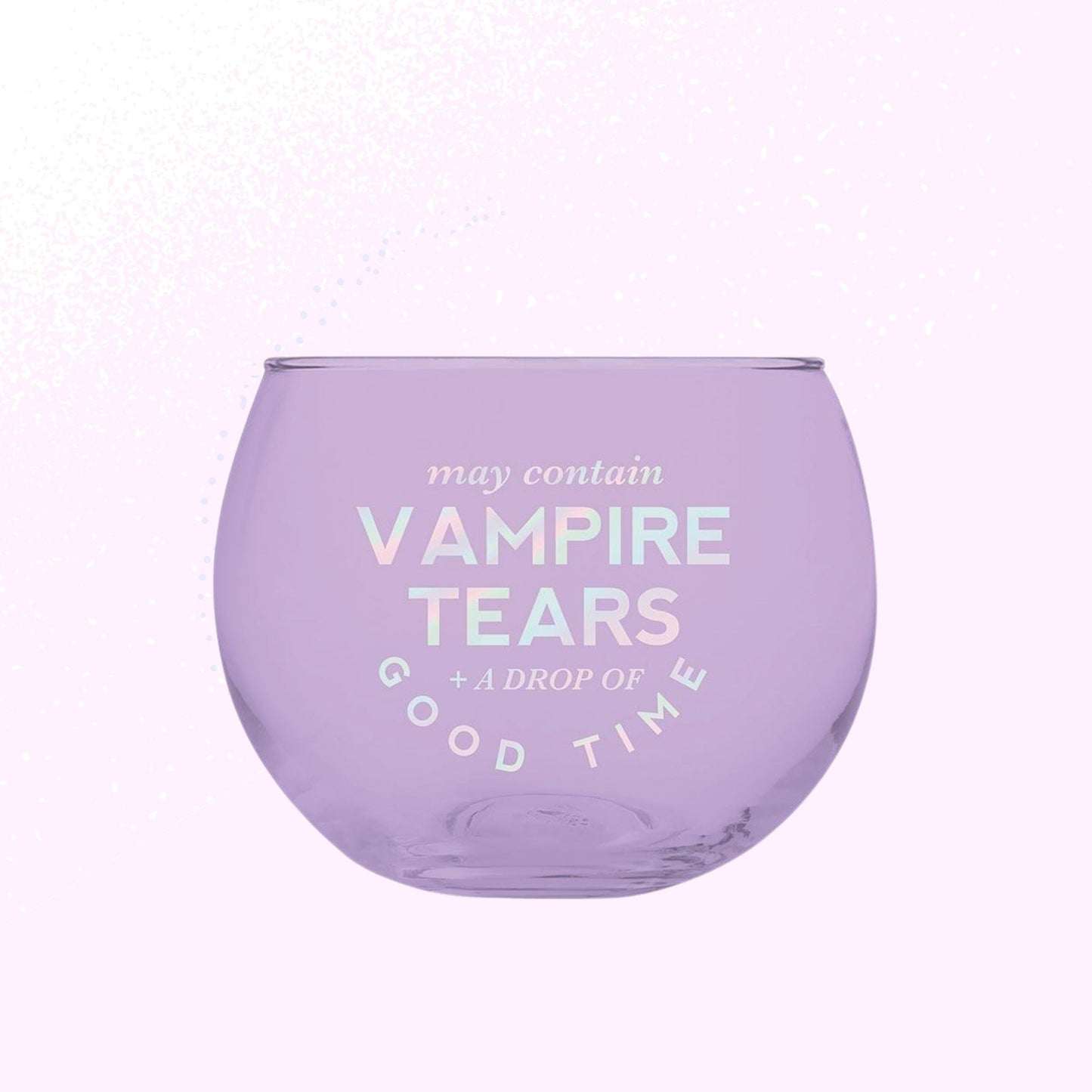 May Contain Vampire Tears Roly Poly Tinted Glass in Lilac | 13 oz. by The Bullish Store