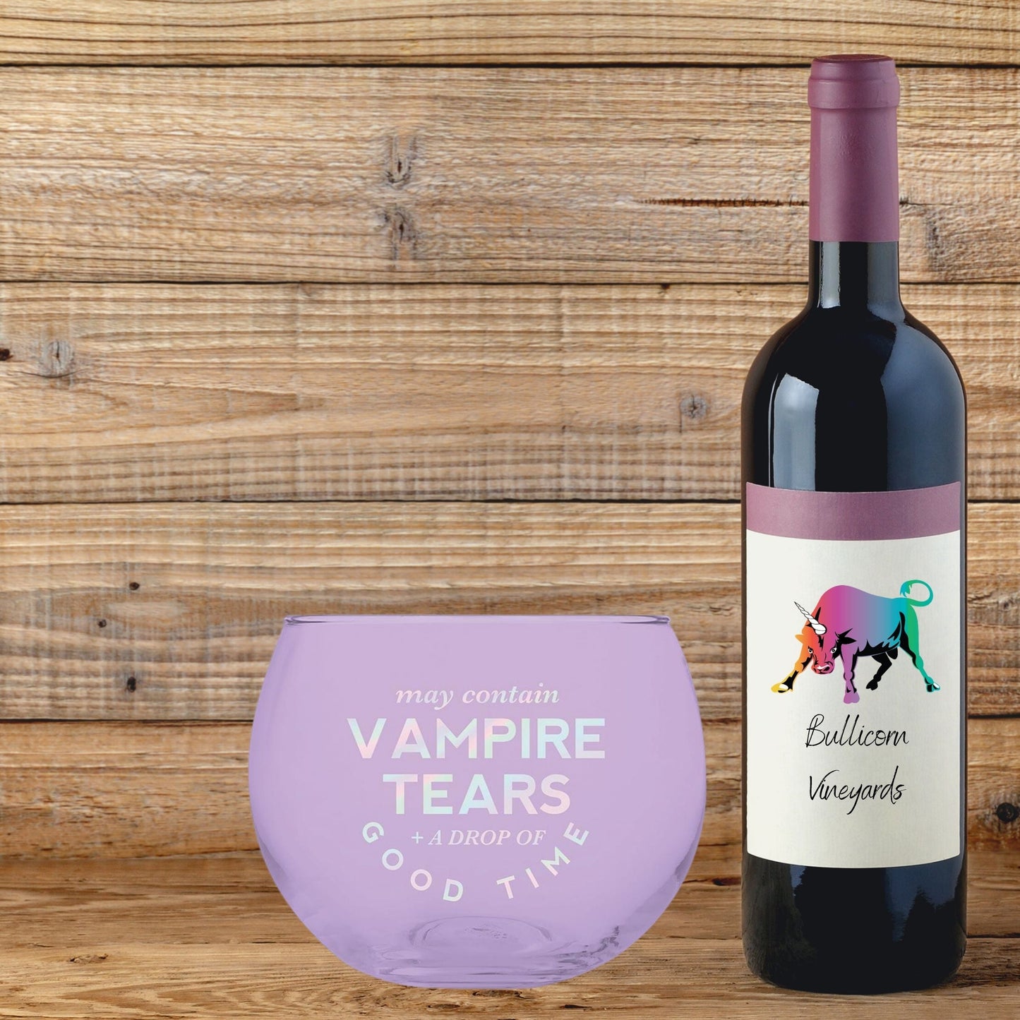 May Contain Vampire Tears Roly Poly Tinted Glass in Lilac | 13 oz. by The Bullish Store