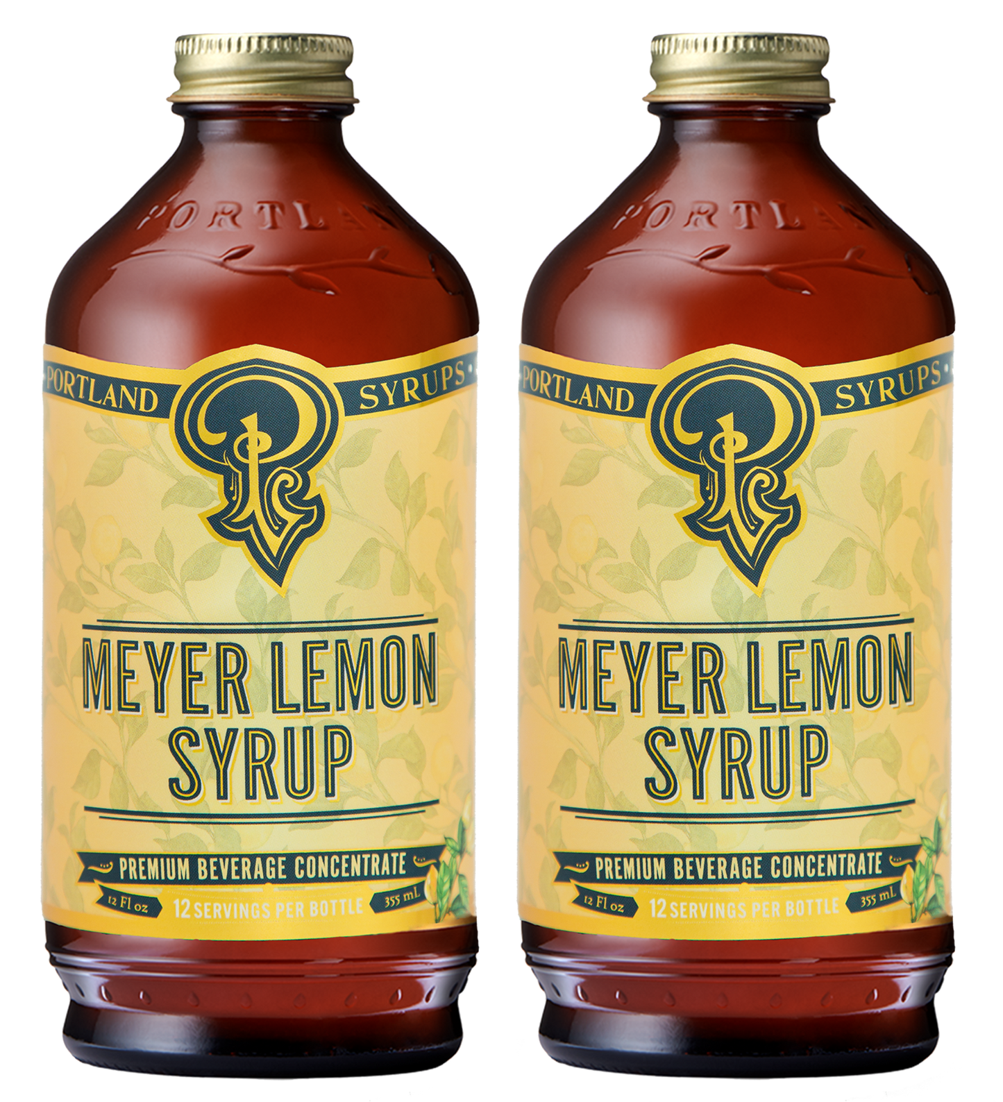 Portland Syrups Meyer Lemon Syrup 2 Pack