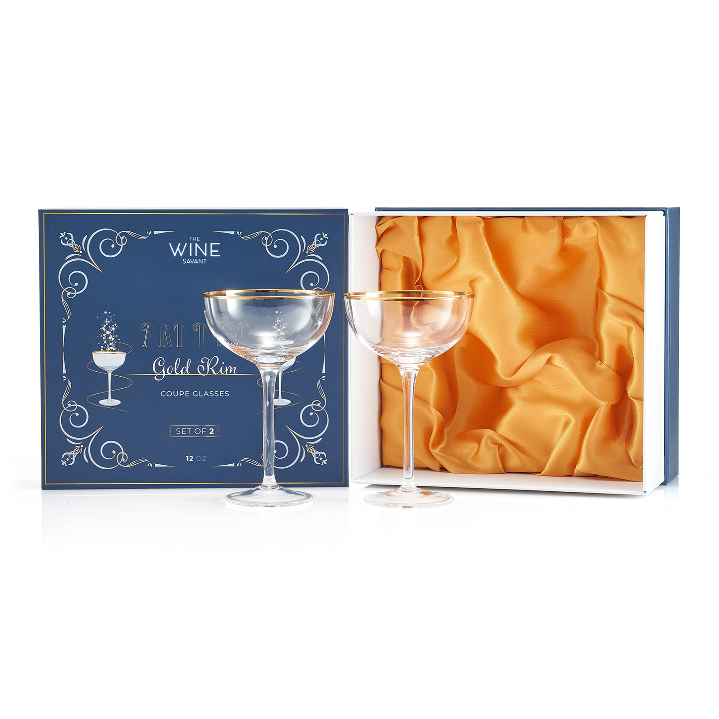 Coupe Cocktail Glasses 7 oz Set Of 2