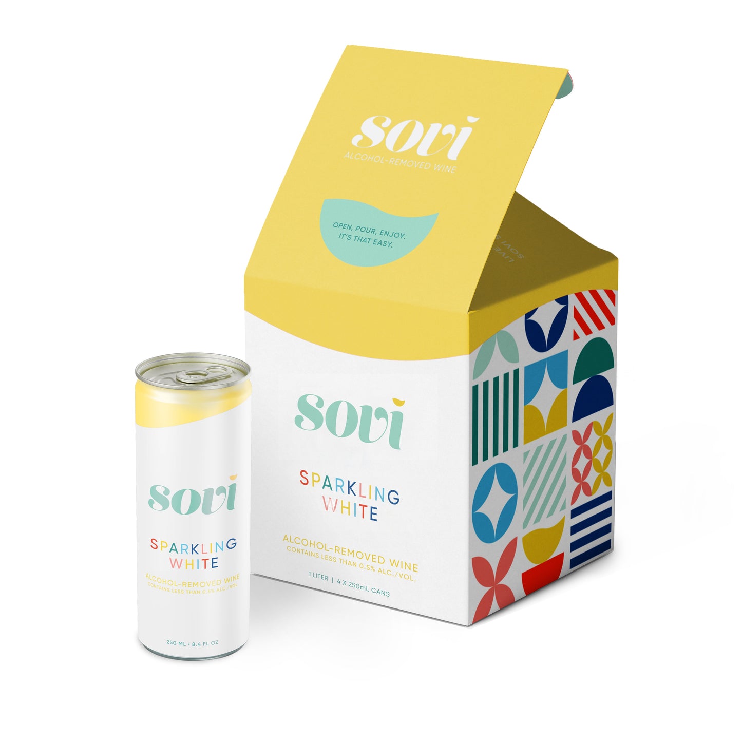 Sparkling White Cans by Sovi