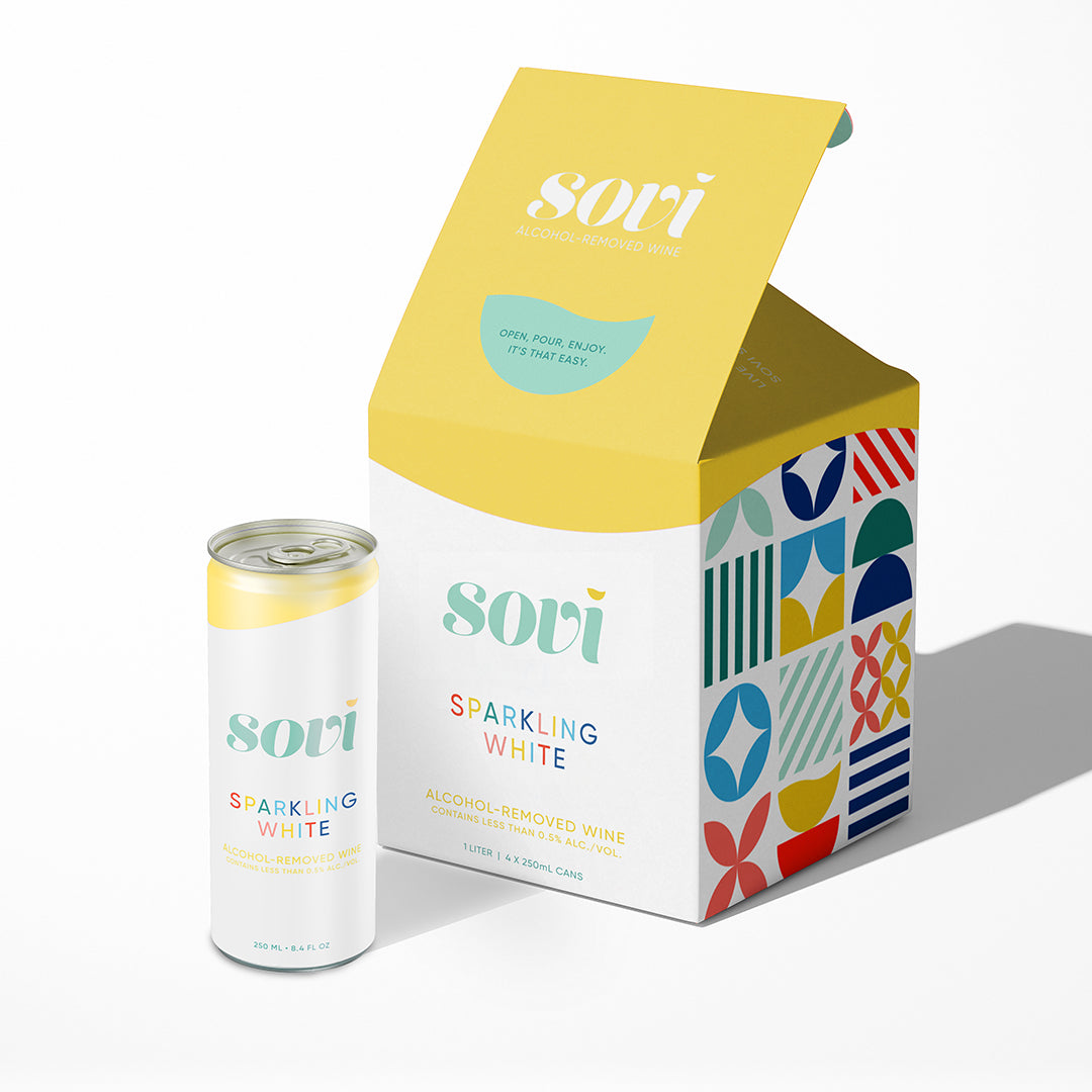 Sparkling White Cans by Sovi
