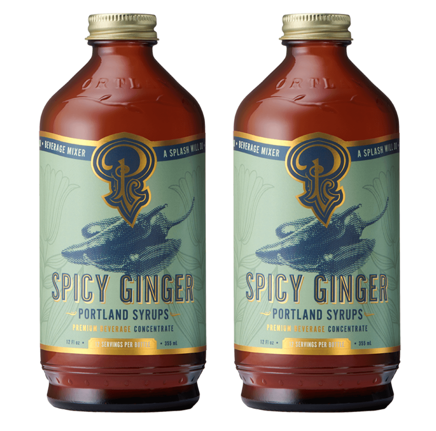 Spicy Ginger Syrup two-pack by Portland Syrups