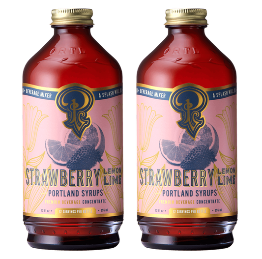 Portland Syrups Strawberry Lemon-Lime Syrup 2 Pack