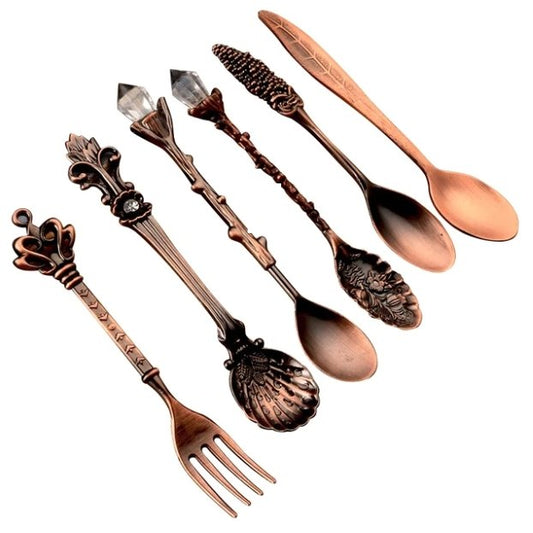 The Queen's Royal Beverage Spoons and Itty-Bitty Fork (2 Color Options) by The Bullish Store
