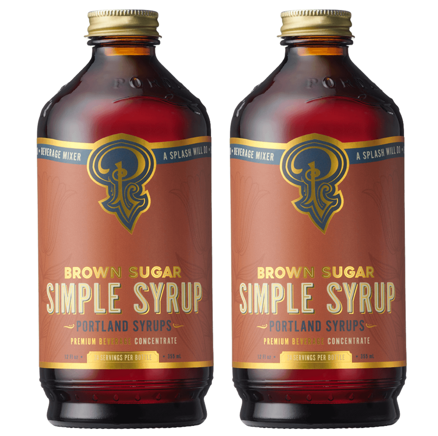 Portland Syrups Brown Sugar Simple Syrup 2 Pack