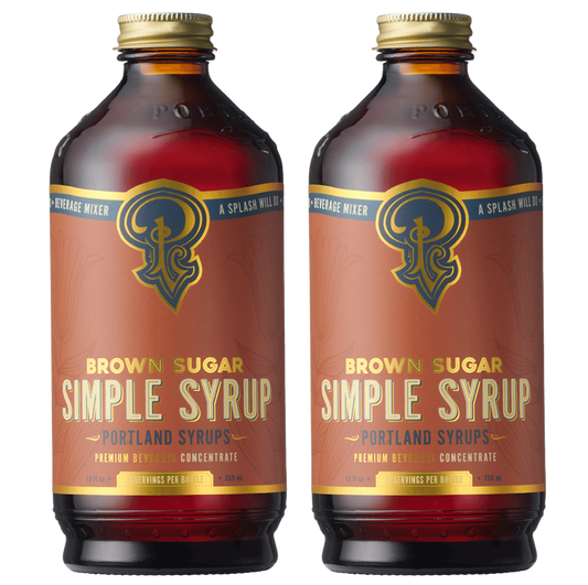 Portland Syrups Brown Sugar Simple Syrup 2 Pack
