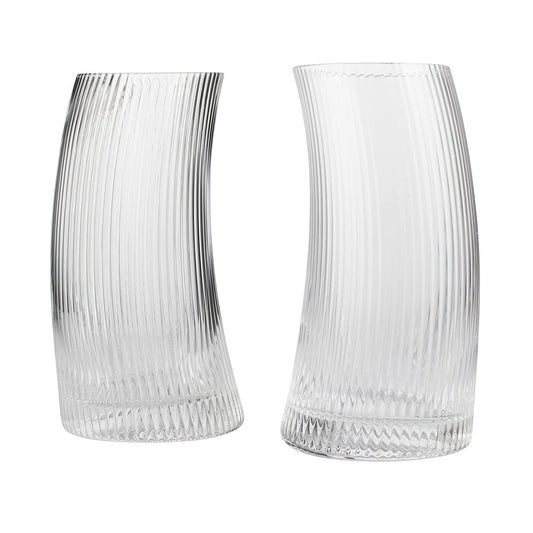 Curvy Cocktail Glasses 8 oz  Set of 2