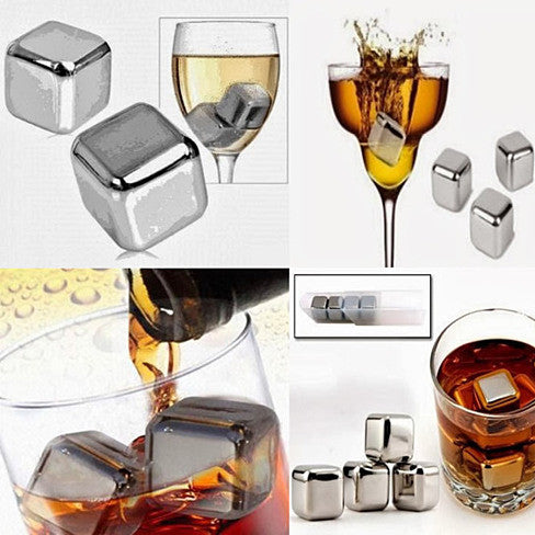 Steel Cocktail Chilling Cubes