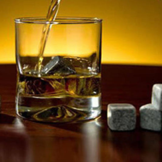 Whiskey on THE ROCKS - 9 Pure Soapstone Rocks